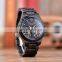 Luxury BOBO BIRD Personalized Hollow Design Skeleton Automatic Mechanical Wood Watch Mens