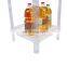 heavy duty supermarket 4 shelves clear floor standing water bottle PVC beverages display shelf