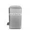 Indoor rectangular garbage bin home and office and kitchen stainless steel recycling big foot pedal bin