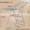 Standing X-shape drying rack clothes bathroom stainless steel clothes hanging drying rack