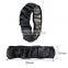 New Arrivals Car Steering Wheel Covers Skidproof Universal Embossing Fiber Leather Double Round Without Inner Ring Elastic Cover