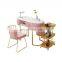 Nordic marble nail art table and chair set net celebrity shop must-have single double manicure seat manicure table