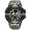 SMAEL 1708 Camouflage Silicone Sport Digital Analog Watch Men Water Resister Week Chronograph Watches