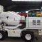 Mobile concrete mixer truck 2.0m3 with hydraulic self-loading system