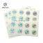 Round Self Adhesive Rainbow Custom Holographic Sticker in Sheet