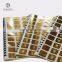 Personalised Custom Square Gold Holographic Stickers with Serial Number