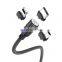 Wholesale 3PIN 1M 2M  Fast Charging Micro Type C Data Magnetic 3 In 1 Usb Charging Cable Data cable