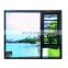 2021 new modern simple black frame casement window with screen window customization swing windows