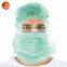 Disposable High Quality Wholesale Colorful Hood Head Cover Astronaut Cap with 3ply Face Mask