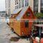 Luxury fabricated living container mobile trailer house on wheels restaurant with kitchen