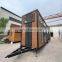 Factory direct price professional custom Detachable trailer container house shop container mobile on wheels