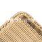HBK skin cream-coloured color fruit bread woven basket for food and drink