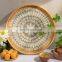 Hot sale rattan serving tray with mother of pearl wholesale