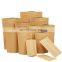 wholesale Good Quality Custom Food grade Packaging Recycling Kraft Paper Bags Can Be re-sealed with Custom Intaglio Printing