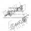 Machinery Parts 705-12-34010 Excavator Bulldozer Hydraulic Gear Pump for Komatsu Shantui Kawasaki Caterpillar D41S-3/GD705A-4