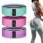 Personalized logo fitness industry 3Pcs Non-Slip Elastic Band Set Fitness Hip Ring Hip Bands, Fitness Strength Exercise
