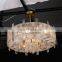Factory Custom Creative Modern Round Hanging Lamp Pendant Chandeliers Decoration Drop Light Crystal Chandelier