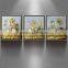 heavy texure Decoration canvas artwork picture Flower framed Painting