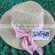 paper straw cowboy hat with customized logo