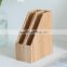 ZAKKA wood material simplicity desktop bamboo wood file storage box for office