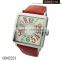 Square leather unisex latest design brand watches