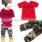 Brand Children Clothing Wholesale 16060 Summer New Style Ins Boys Clothes Cotton Camouflage for Child Suits