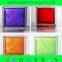 Acid Clear Cloudy Glass Brick with hole and cap price