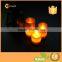 Pure Red LED Candle Set Round Edge Battery Operated Fake Wick Unscented Flameless Wax Pillar Candles Assorted Sizes Red Color
