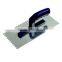 building tools stainless steel plastering trowel with rubber handle