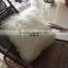 China factory direct selling 100% real Tibetan Mongolian Lamb Skin Fur Pillow in natural white color