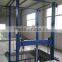 lead rail hydraulic cargo lift/hydraulic lift elevator/fixed chain lift platform/ arm lift platform