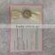 Kraft & Blush pearls Blush and Pink Lace Bridal Religious Invitation with Metallic