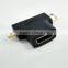 Manufactory price hdmi to mini micro hdmi connector for mobile phone