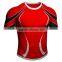 Custom sublimated rugby jersey stripe design polyester spandex fabric