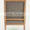 Living room chair use antique wood turedo linen grey chairs/ Hand carved wood armchair (CH-811-OAK)