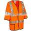 100% polyester long sleeve reflective safety vest