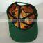 2015 good quality 6panel meal plate arylic snapback caps