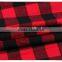 Red and black checks 100 cotton woven yarn dyed fabric, in stock