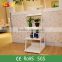 New Product wood plastic composite interior balcony flower pot display shelf