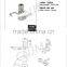 MS702 Disc tumbler electric metal cabinet door lock