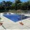 Galvanized steel swimming pool fence