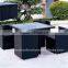 Modern rattan furniture rattan chair rattan glass top tables and chairs