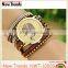 Fashion new design multilayer leather rhinestone wrist bracelet elephant watch