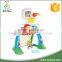 Multifunctional kids plastic sport toy football door with goalkeeper