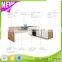 2016 Latest Modern American Simple Style Office Furniture Manager Office Use Manager Executive Desk With Aluminum Edge-banding