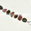 Rough Tourmaline Gemstones 925 Sterling Silver Bracelet