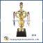 Big Size High Quality Metal Base 215 Gold Competitions Award Souvenir Trophy Cup