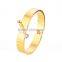 316L Stainless Steel Crystal Cuff Bracelet Bangles Rose/ Yellow Gold Jewelry Gift