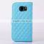 Diamonds pendant wallet leather case for Samsung S6 G9200