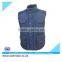 winter polar fleece warm vest with quilted lining fabric
